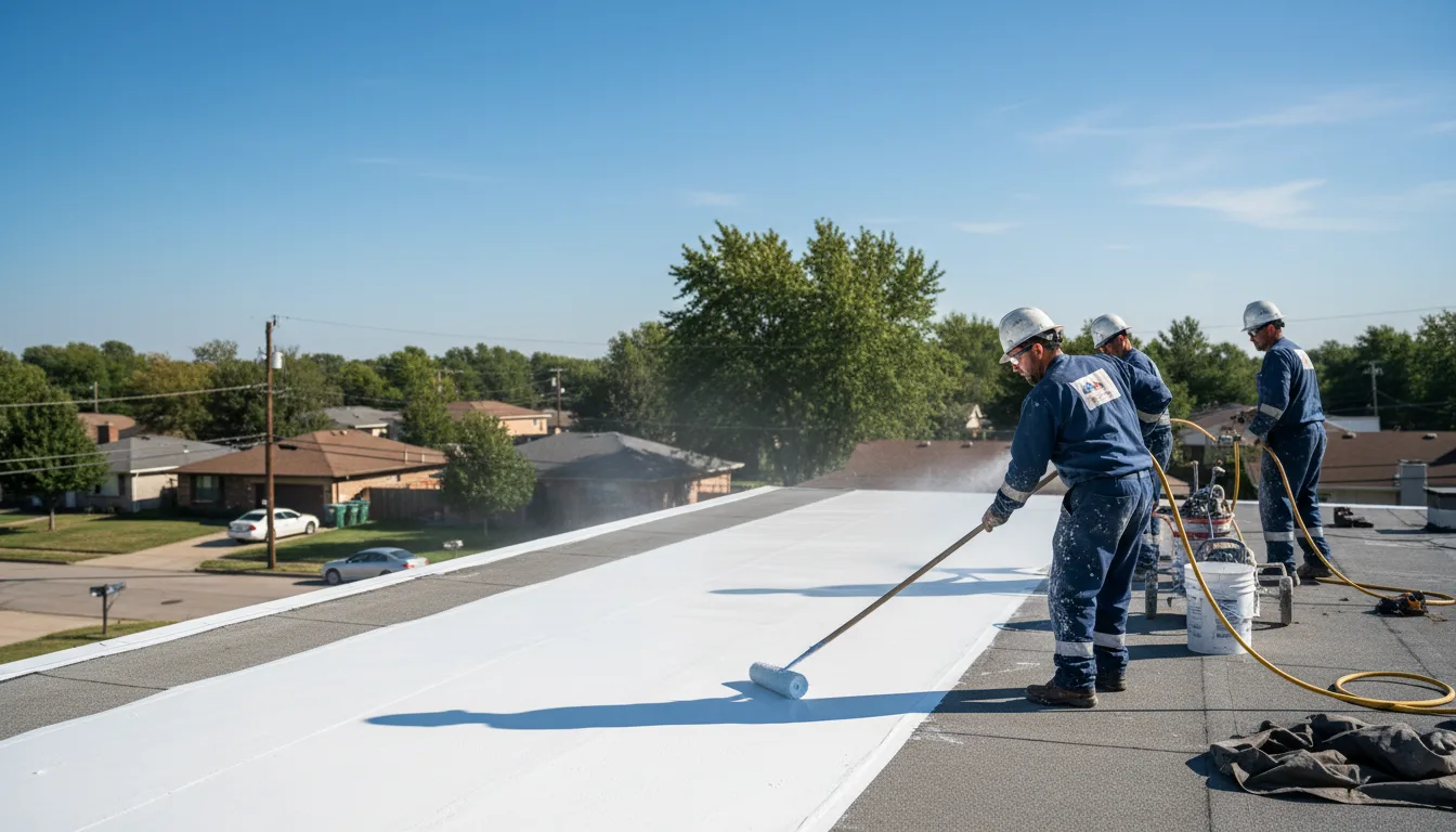 Commercial roof coating in Lyburn, WV near me